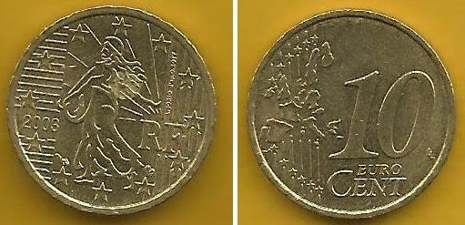 França - 10 Centimos 2003 (Km# 1285)