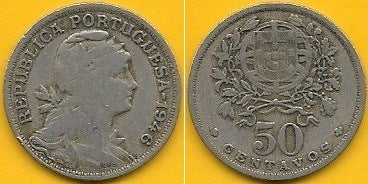 Portugal - 50 Centavos 1946 (Km# 577)