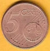 França - 5 Centimos 2008 (Km# 1284)
