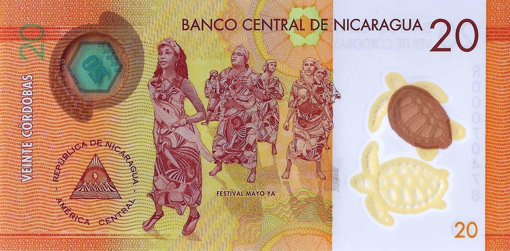 Nicaragua - 20 Cordobas 2014 (# 210)