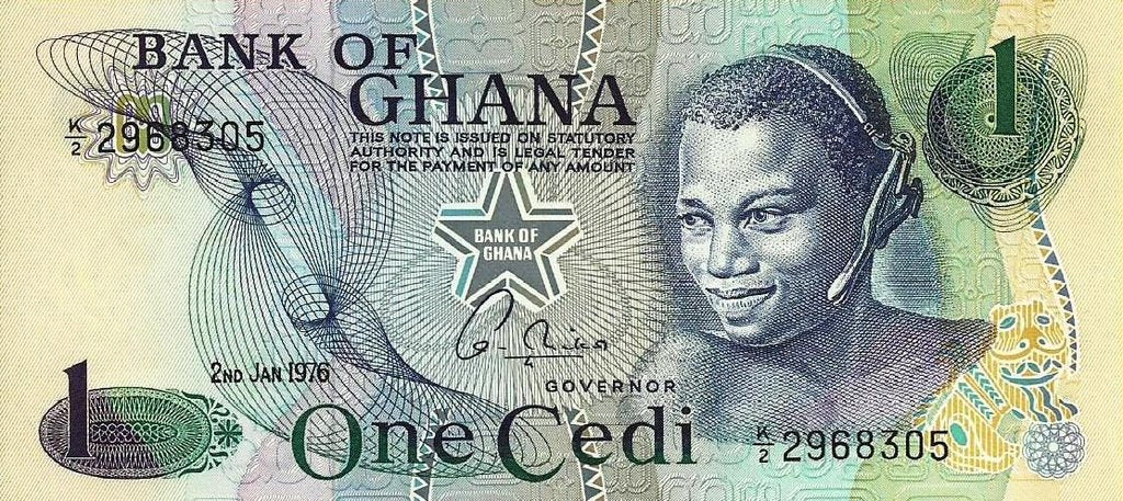 Gana - 1 Cedi 1976 (# 13c)