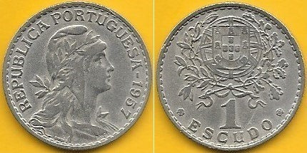 Portugal - 1$00 1957 (Km# 578)
