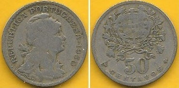 Portugal - 50 Centavos 1930 (Km# 577)