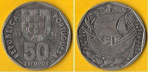 Portugal - 50$00 1991 (Km# 636)
