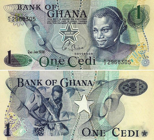 Gana - 1 Cedi 1976 (# 13c)