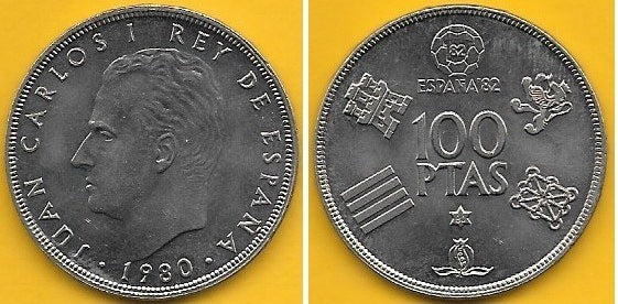 Espanha - 100 Pesetas 1980 (Km# 820) Espanha 82