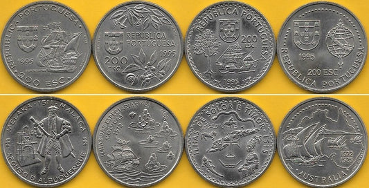 Portugal - 200$00 1995 (Km# 681/682/683 e 684) Descobrimentos