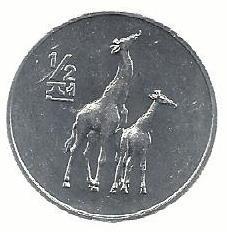 Coreia Norte - 1/2 Chon 2002 (Km# 186) Girafa