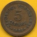 Portugal - 5 Centavos 1927 (Km# 572)