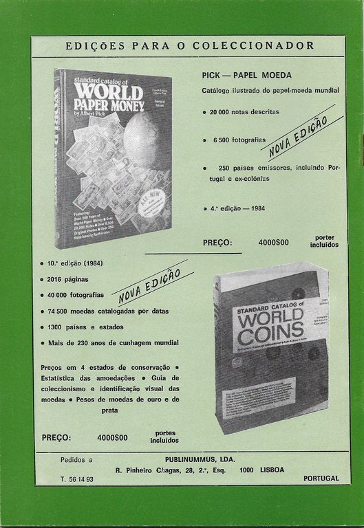 Revista Moeda - Novembro 1983
