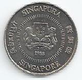 Singapura - 10 Cents 1988 (Km# 51)