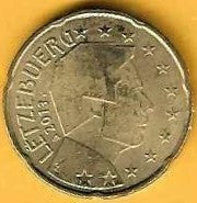 Luxemburgo - 20 Centimos 2013 (Km# 90)