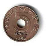 Filipinas - 5 Sentimos 1995 (Km# 268)
