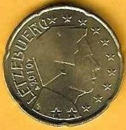 Luxemburgo - 20 Centimos 2010 (Km# 90)