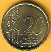 Luxemburgo - 20 Centimos 2010 (Km# 90)