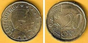 Luxemburgo - 20 Centimos 2012 (Km# 90)