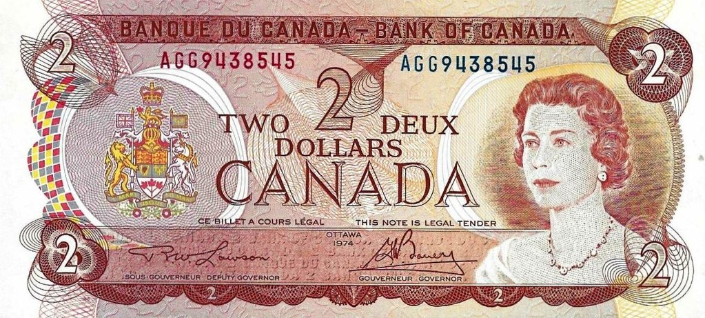 Canada - 2 Dolares 1974 (# 86a)