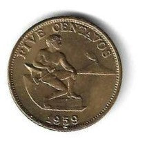 Filipinas - 5 Centavos 1959 (Km# 187)