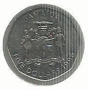 Jamaica - 5 Dolares 1996 (Km# 163)