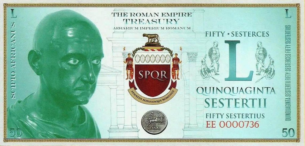 Italia - 50 Sestercios ND (# NL) Scipio Africanus