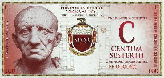 Italia - 100 Sestercios ND (# NL) Cato the Elder