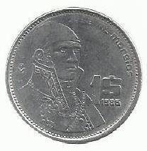 Mexico - 1 Peso 1986 (Km# 496)