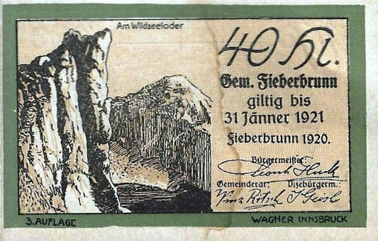 Austria - 40 Heller 1920 (# Nl)