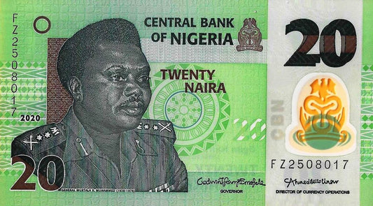 Nigeria - 20 Naira 2020 (# 34r)