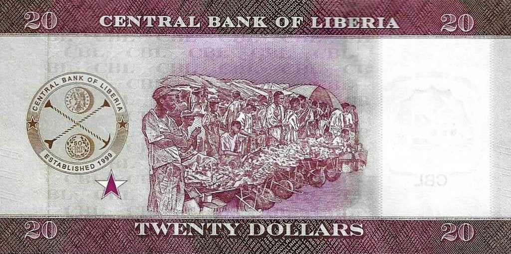 Liberia - 20 Dolares 2022 (# 39)