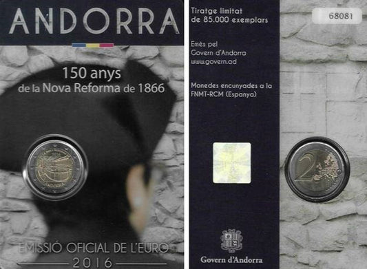 Andora - 2 Euro 2016 (Km#..) Reforma