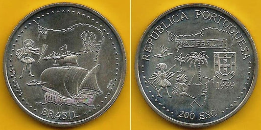 Portugal - 200$00 1999 (Km# 718) Brasil