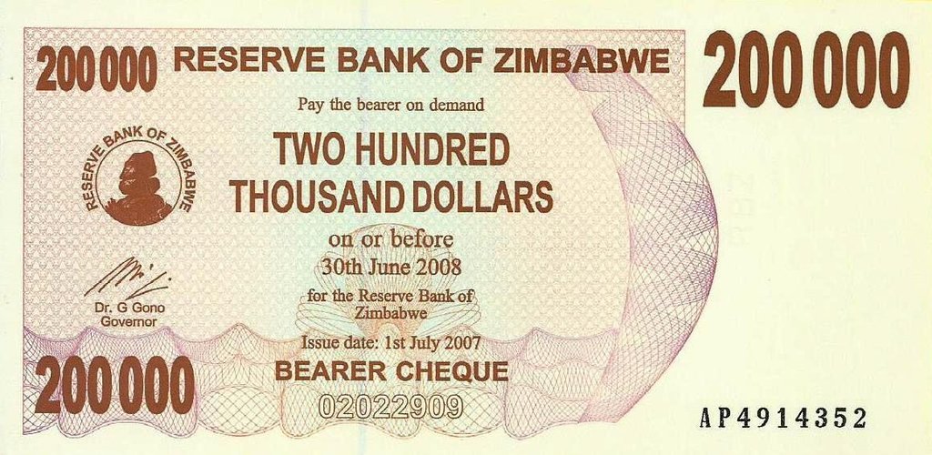 Zimbabwé - 200000 Dolares 2007 (# 49)