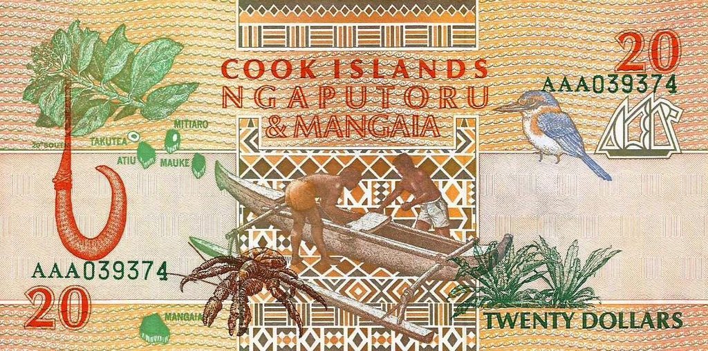 Ilhas Cook - 20 Dolares 1992 (# 9)