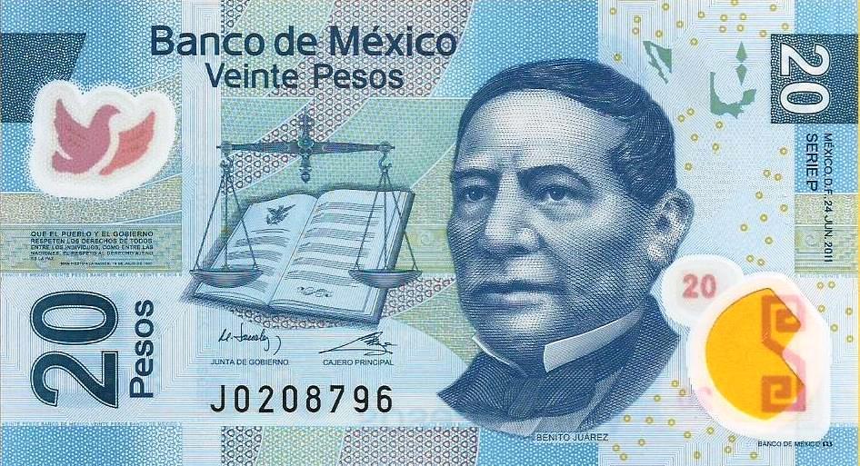 Mexico - 20 Pesos 2011 (# 122q)
