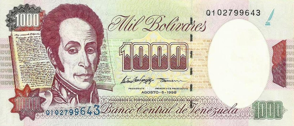 Venezuela - 1000 Bolivares 1998 (# 76d)