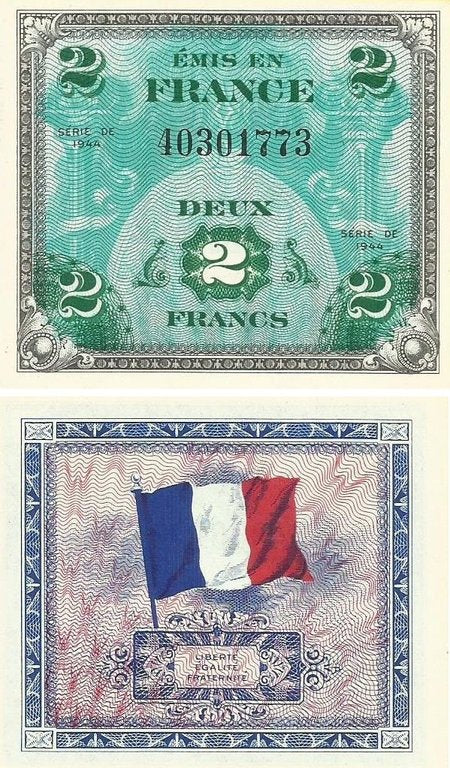 França - 2 Francos 1944 (# 114a)