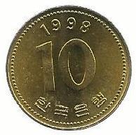 Coreia Sul - 10 Won 1998 (Km# 33)