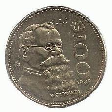 Mexico - 100 Pesos 1989 (Km# 493)