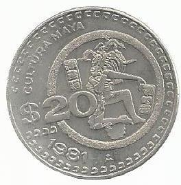 Mexico - 20 Pesos 1981 (Km# 486)