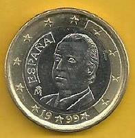 Espanha - 1 Euro 1999 (Km# 1046)