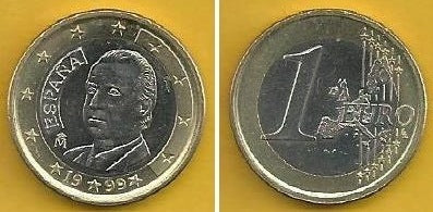 Espanha - 1 Euro 1999 (Km# 1046)