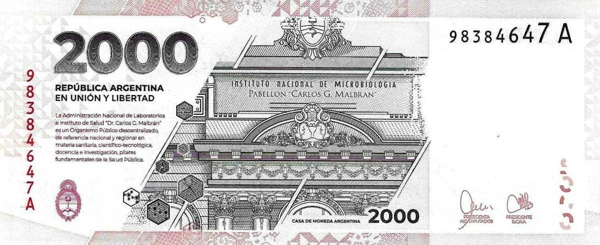 Argentina - 2000 Pesos 2023 (# 368a)
