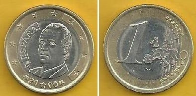 Espanha - 1 Euro 2000 (Km# 1046)