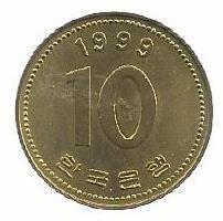 Coreia Sul - 10 Won 1999 (Km# 33)