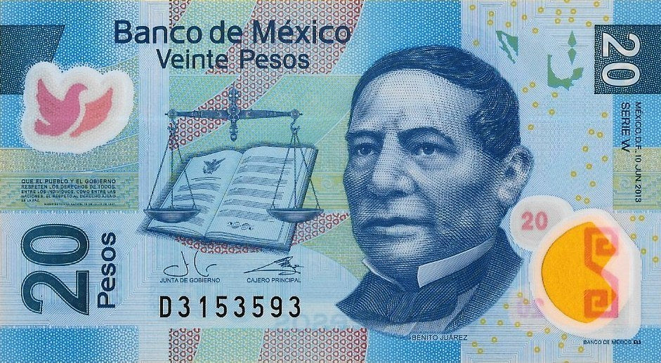 Mexico - 20 Pesos 2013 (# 122d)
