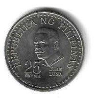Filipinas - 25 Sentimos 1975 (Km# 208)