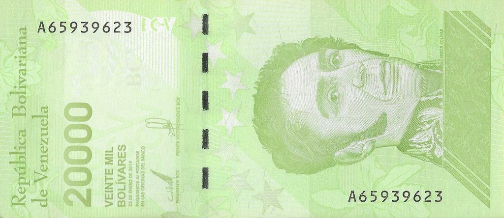 Venezuela - 20000 Bolivares 2019 (# 110b)