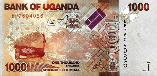 Uganda - 1000 Shillings 2021 (# 49f)