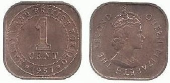 Malaya British Borneo - 1 Centimo 1957 (Km# 5)