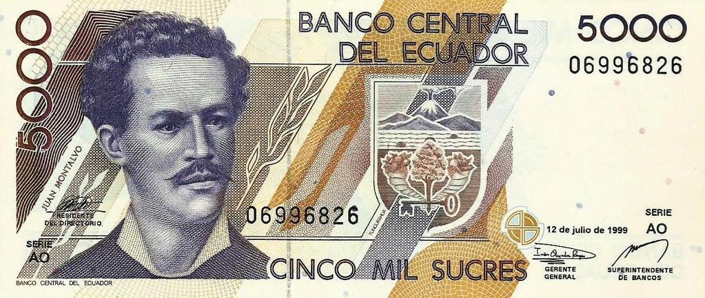 Equador - 5000 Sucres 1999 (# 128c)